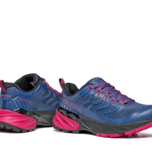 SCARPA Women's Rush GTX Waterproof Gore-Tex Shoes for Hiking and Trail Running - Blue/Fuxia - 8.5-9