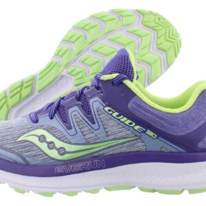 Saucony Guide Iso Running Womens Shoes Size 7, Color: Fog/Purple/Mint