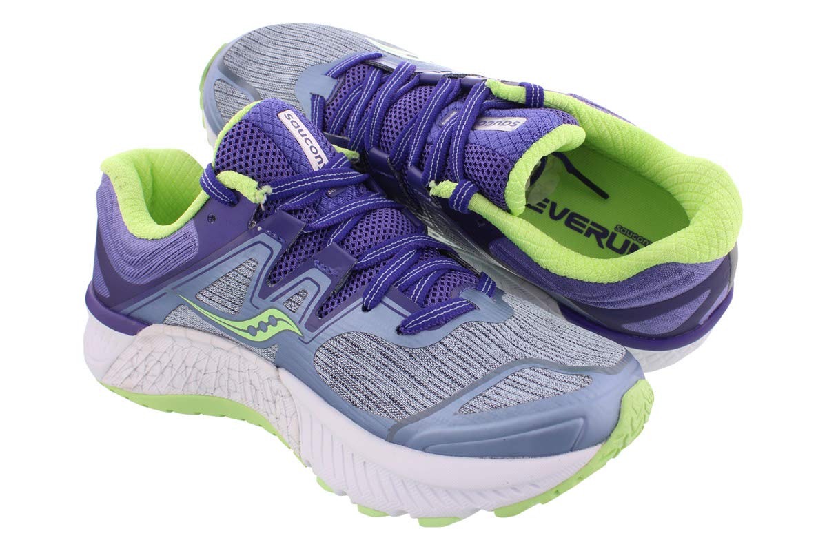 Saucony Guide Iso Running Womens Shoes Size 7, Color: Fog/Purple/Mint