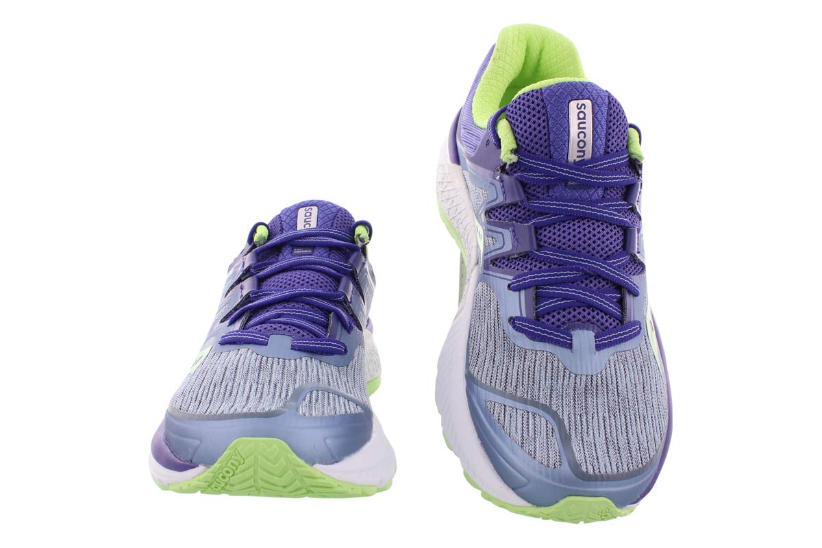 Saucony Guide Iso Running Womens Shoes Size 7, Color: Fog/Purple/Mint