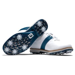 FootJoy Women's Premiere Series Previous Season Style Golf Shoe, White/Blue, 7