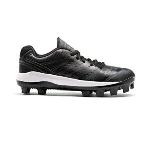 boombah women's dart 3002 low molded black/charcoal - size 9