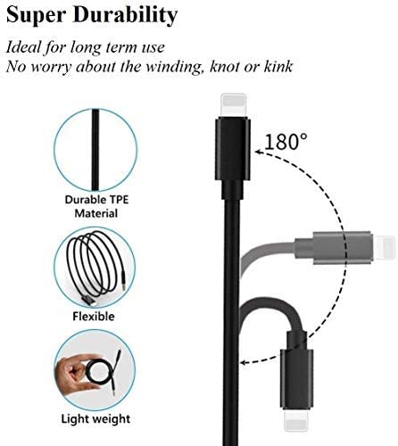 Aux Cord for iPhone, Apple MFi Certified Lightning to 3.5mm Aux Cable for Car Compatible for iPhone 14 13 12 11 Pro Max XS XR X 8 7 6 iPad iPod to Car Home Stereo Speaker Headphone, 3.3FT Black