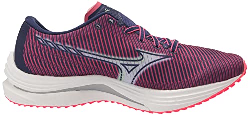 Mizuno Women's Wave Rebellion Running Shoe, Diva Pink-Indigo White, 8