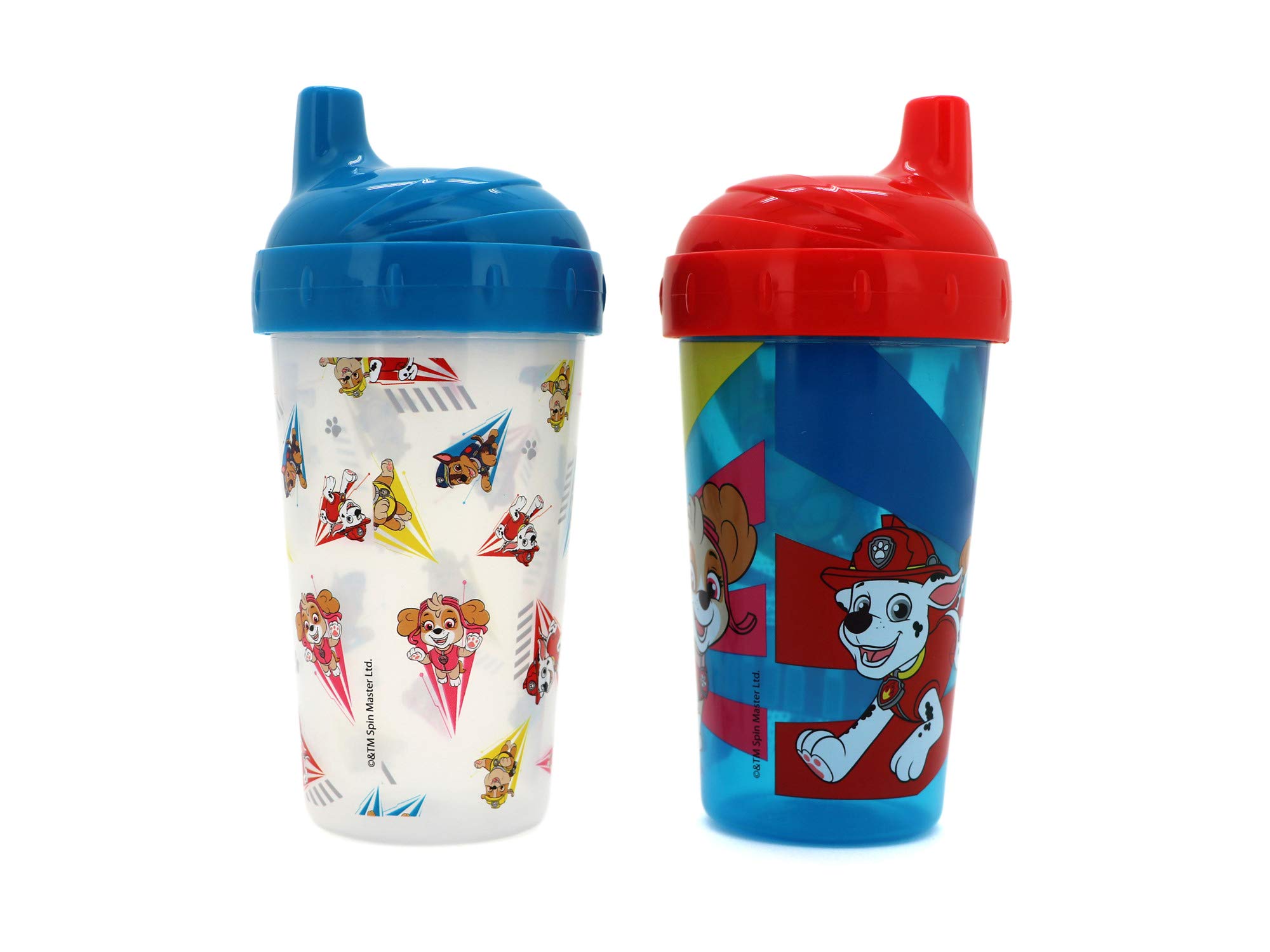 Cudlie Baby Boy 2 Pack 10 Oz Hard Spout Sippy Cup for Toddler, Paw Patrol