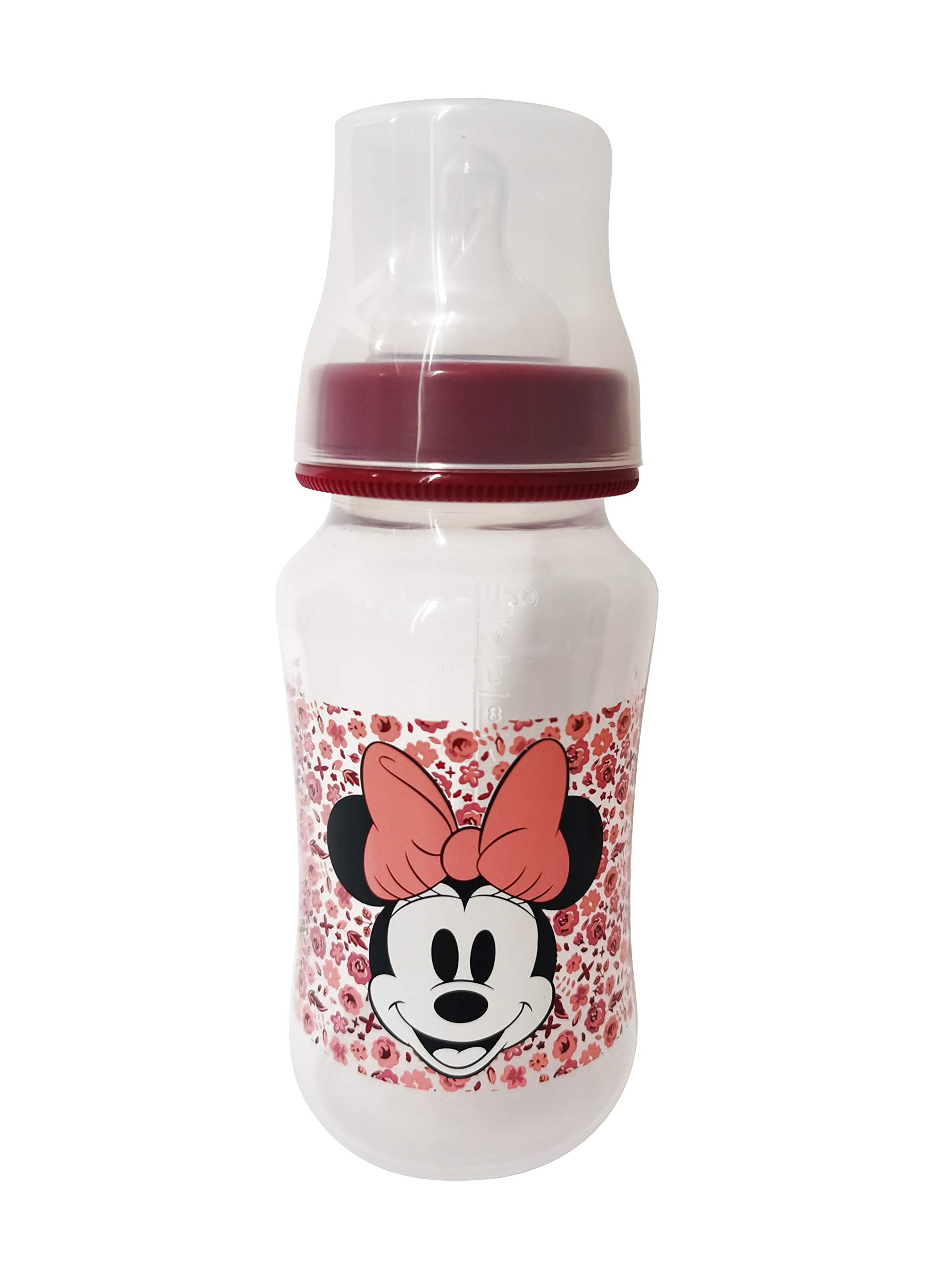 Cudlie Disney Baby Girl 11 oz Pack of 2 Baby Bottles, Minnie Mouse