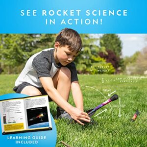 NATIONAL GEOGRAPHIC Air Rocket Toy Refill – Ultimate LED Rocket Collection with 5 Light-Up Air Rockets, Compatible with All Stomp and Launch Air Powered Rocket Launcher Sets