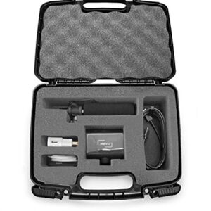 Casematix Hard Shell Camera Case Compatible with Mevo Start Live Streaming Camera, Shotgun Mic and Accessories in Custom Foam, Includes Carrying Case Only