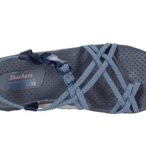 Skechers Women's Reggae-IRIE MON Sport Sandal, Navy/Blue, 9