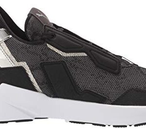 PUMA womens Provoke Xt Cross Trainer, Puma Black-metallic Silver, 7 US