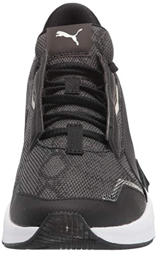 PUMA womens Provoke Xt Cross Trainer, Puma Black-metallic Silver, 7 US