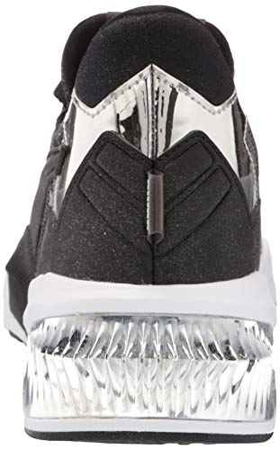 PUMA womens Provoke Xt Cross Trainer, Puma Black-metallic Silver, 7 US