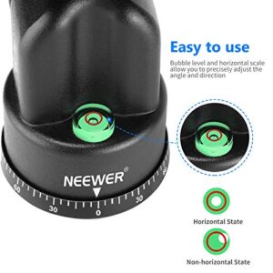 NEEWER Arrow Arm for Tripod, 50cm Horizontal Center Column 360° Swivel Aluminum Alloy for Aerial Photography, Macro and Low Angle Shooting, Load up to 10kg