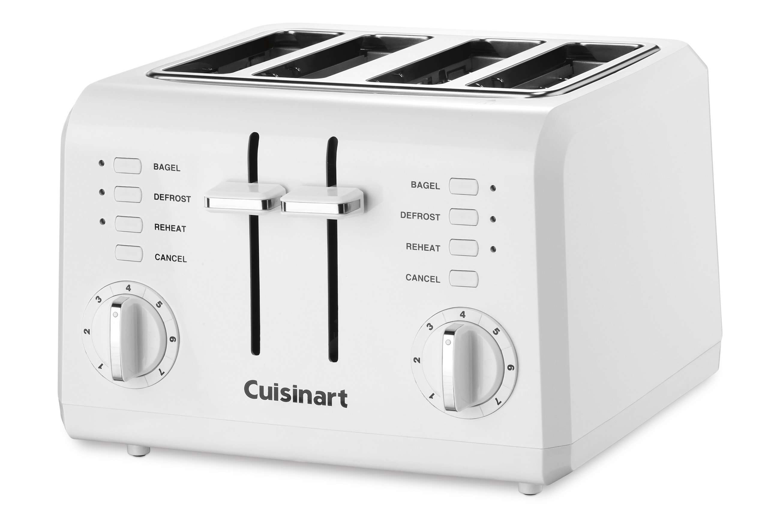 Cuisinart 4-Slice Toaster (CPT-142P1) and Electric Can Opener (CCO-50N) Bundle, White