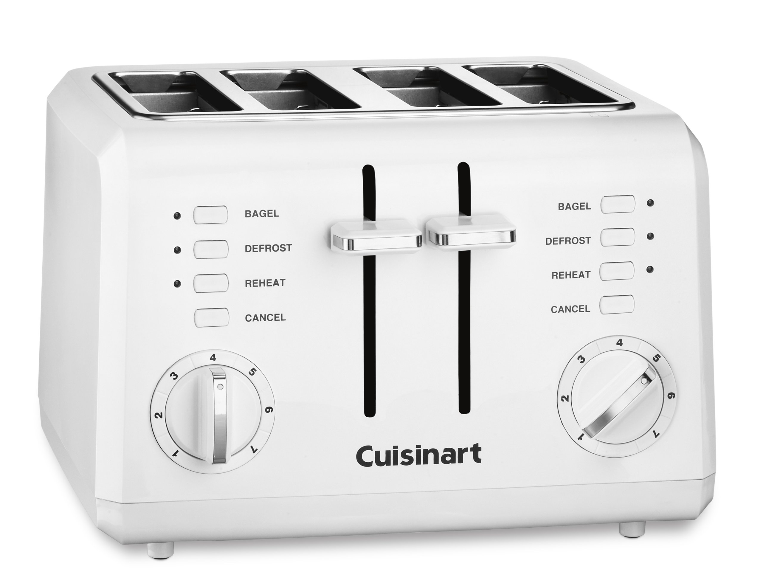 Cuisinart 4-Slice Toaster (CPT-142P1) and Electric Can Opener (CCO-50N) Bundle, White