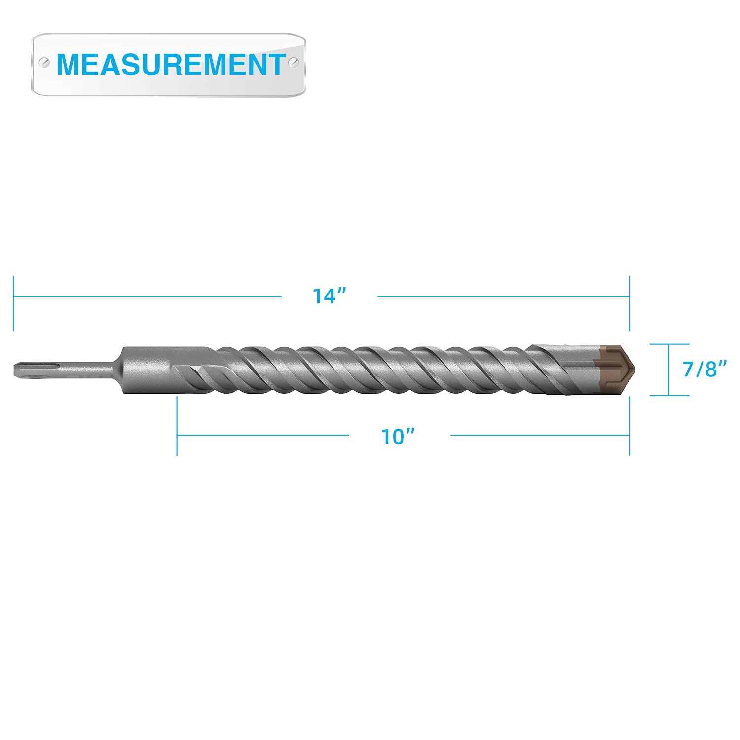 Patio 1-3/8’’ SDS Plus Hammer Drill Bit for Rotary Masonry Hammer Concrete Cement Surface