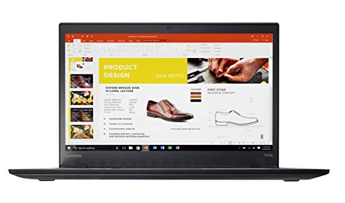 Lenovo ThinkPad T470s 14 FHD Laptop - Intel Core i7-7600U, 16GB RAM, 256GB SSD, Webcam, Windows 10 Pro (Renewed)