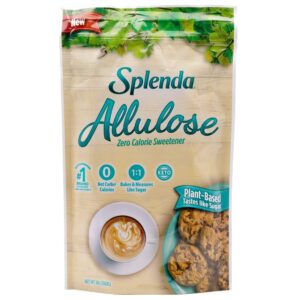 splenda allulose plant based zero calorie sweetener for baking & beverages, 3 pound resealable pouch