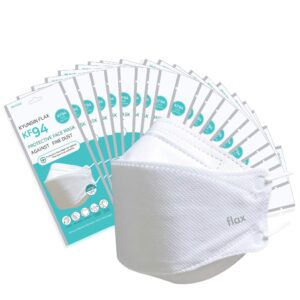 [20packs] kf-94 - face protective mask for adult (white) [made in korea] [20 individually packaged] kn flax premium kf-94 certified face safety white dust mask for adult [english packing]