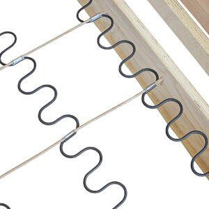 House2Home 18" Couch Spring Repair Kit to Fix Sofa- Includes 4pk of Springs, Upholstery Spring Clips, Seat Spring Stay Wire, Screws, and Installation Instructions