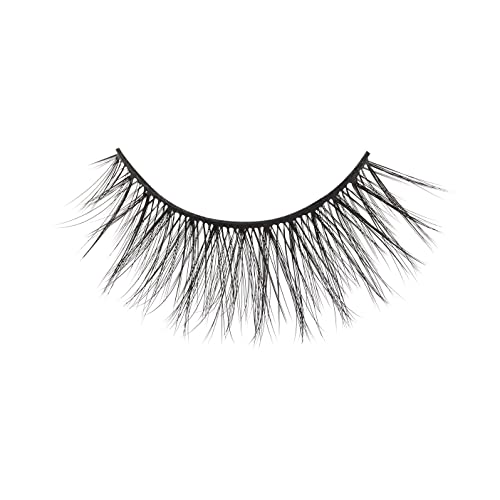 KISS Magnetic Eyeliner False Eyelashes, Entice', 12 mm, Includes 1 Pair Of Magnetic Lashes, Magnetic Lash Eyeliner, Contact Lens Friendly, Easy to Apply, Reusable Strip Lashes