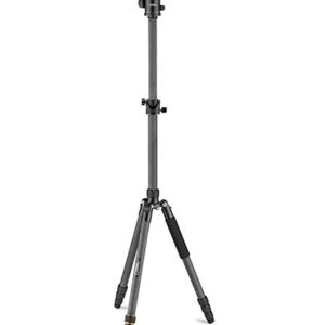 NATIONAL GEOGRAPHIC Travel Tripod, 5-Section Legs, Carbon Fiber, Compatible with Canon, Nikon, Sony DSLR, 90 Column, Twist Locks 360 Degree Ball Head,Quick Release Plate, 8KG Load Capacity, Carry Bag