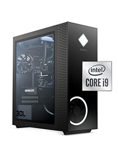 OMEN 30L Gaming Desktop PC, NVIDIA GeForce RTX 3080 Graphics Card, 10th Generation Intel Core i9-10850K Processor, 32 GB RAM, 1 TB SSD and 2 TB Hard Drive, Windows 10 Home (GT13-0092, 2020)