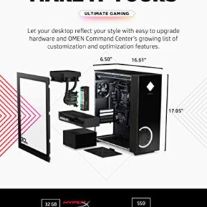 OMEN 30L Gaming Desktop PC, NVIDIA GeForce RTX 3080 Graphics Card, 10th Generation Intel Core i9-10850K Processor, 32 GB RAM, 1 TB SSD and 2 TB Hard Drive, Windows 10 Home (GT13-0092, 2020)