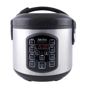 unknown1 8-cup (cooked) digital rice cooker silver stainless steel programmable