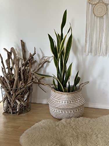 Premium Set of 4 X-Large Seagrass Baskets-Stylish and Sustainable Storage Solution for Home Decor-Handwoven, Durable & Eco-friendly-Ideal for Organizing Toys, Blankets, and more.