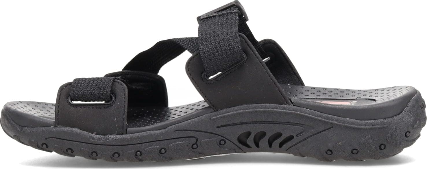 Skechers Women's Reggae-Quick Hello Sport Sandal, Black/Black, 8