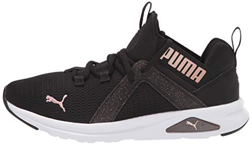 PUMA Women's ENZO 2 SPECKLE Sneaker, Puma Black-Rose Gold, 6.5