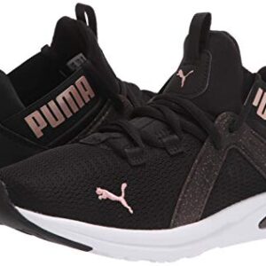 PUMA Women's ENZO 2 SPECKLE Sneaker, Puma Black-Rose Gold, 6.5