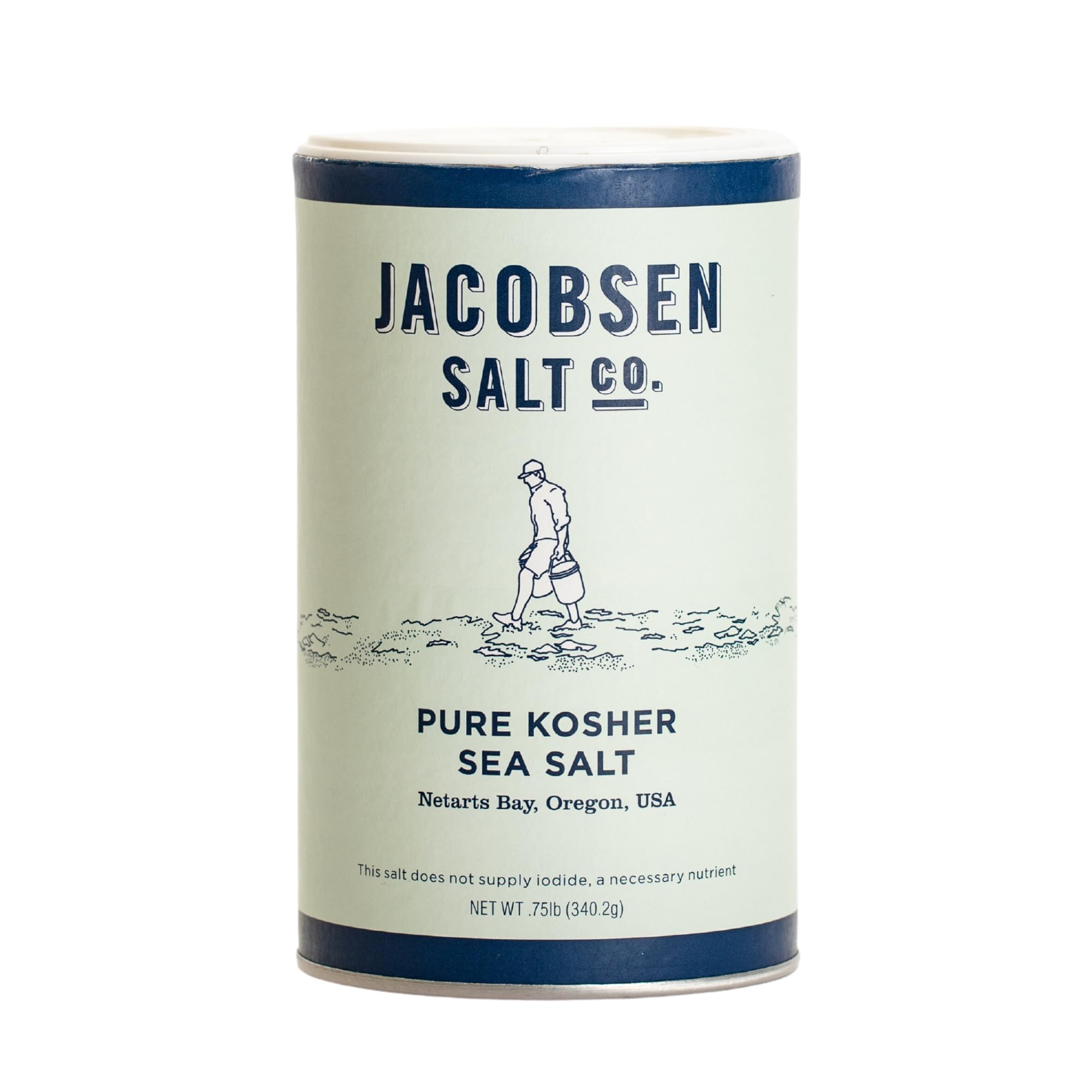 Jacobsen Salt Co. Kosher Sea Salt - Coarse, Perfect for Seasoning, Brining, Baking, and more - 12oz