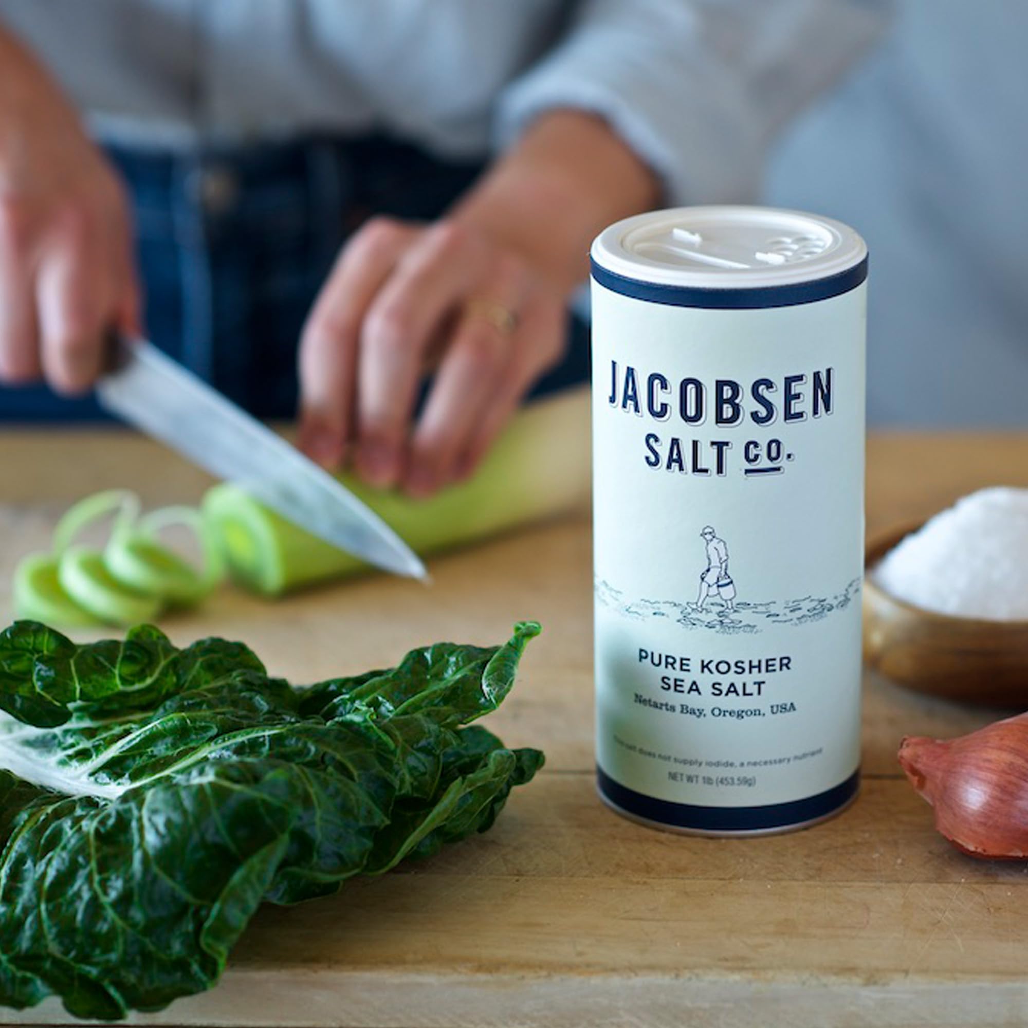 Jacobsen Salt Co. Kosher Sea Salt - Coarse, Perfect for Seasoning, Brining, Baking, and more - 12oz