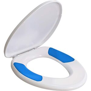 mayfair 1870fz 000 trucomfort toilet seat with inserts provides comfort and relieves pressure points, elongated, white