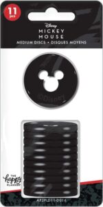 mickey mouse medium plastic disc set - black