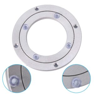 6 Inch Lazy Susan Heavy Duty Aluminium Rotating Turntable Bearing Round Swivel Plate Hardware for Kitchen Dining-Table