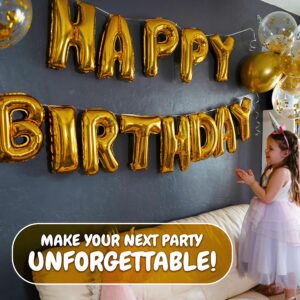 Letter Balloons - Custom Phrase 16" Inch Alphabet Letters & Numbers Foil Mylar Balloon - Create Your Own Balloon Banner - 10 Colors to Choose From