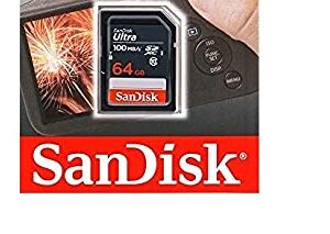 SanDisk 64GB Ultra SDXC UHS-I Memory Card - 100MB/s, C10, U1, Full HD, SD Card