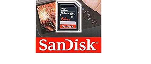 SanDisk 64GB Ultra SDXC UHS-I Memory Card - 100MB/s, C10, U1, Full HD, SD Card