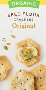 Simple Mills Organic Seed Crackers, Original - Gluten Free, Vegan, Healthy Snacks, Paleo Friendly, 4.25 Ounce (Pack of 1)