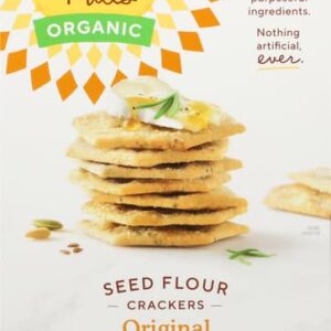 Simple Mills Organic Seed Crackers, Original - Gluten Free, Vegan, Healthy Snacks, Paleo Friendly, 4.25 Ounce (Pack of 1)