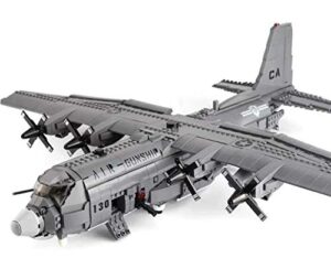 general jim's ac-130 gunship building blocks plane military bricks set - ground-attack aircraft with interactive features | compatibke with cobi, lego sets and all major brands