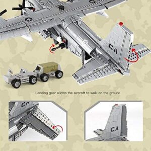 General Jim's AC-130 Gunship Building Blocks Plane Military Bricks Set - Ground-Attack Aircraft with Interactive Features | Compatibke with Cobi, Lego Sets and All Major Brands