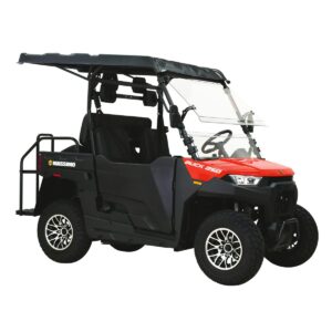 Massimo Motor Buck 250X Golf | 4-Seater EFI w/Roof, Windshield, 2WD UTV/Golf Cart | 1yr Warranty (Red)