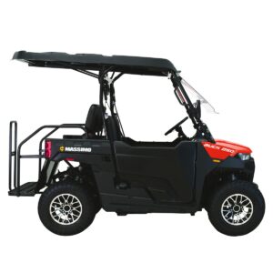 Massimo Motor Buck 250X Golf | 4-Seater EFI w/Roof, Windshield, 2WD UTV/Golf Cart | 1yr Warranty (Red)