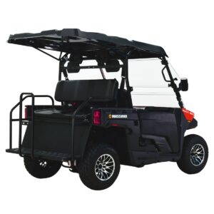 Massimo Motor Buck 250X Golf | 4-Seater EFI w/Roof, Windshield, 2WD UTV/Golf Cart | 1yr Warranty (Red)