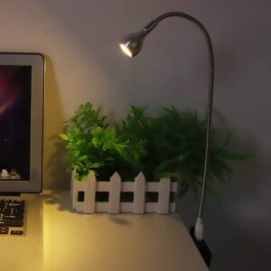 01 friendly to eyes easy to use led mini usb lamp, no flicker usb led lamp, for desk(silver, warm light)