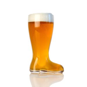 big betty - betty's das boot - glass beer boot mug for oktoberfest celebrations, st. patrick's day, bachelor or bachelorette festivities, holds over 2 beers - 1 liter
